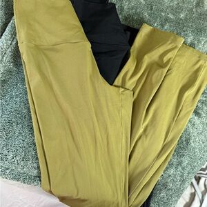Olive and Black Women's Leggings #17